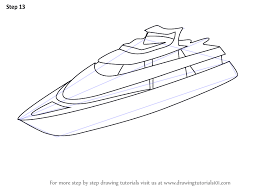 How To Draw A Yacht Drawingtutorials101 Com Yachtsketch Boat Drawing Simple Boat Drawing Boat Sketch