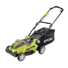 Ryobi 16 In 40 Volt Lithium Ion Cordless Battery Walk Behind Push Lawn Mower Battery Charger Not Included Ry40104a The Home Depot Battery Powered Lawn Mower Push Lawn Mower Lawn Mower Battery