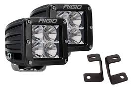 2017 2020 Ford Raptor Rigid Industries A Pillar Light Kit With Rigid Dually Pro Flood Lights Rig1719ap2