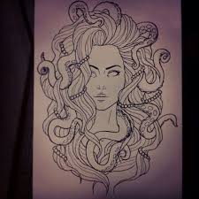 Backpiece Or Upperleg Medusa Tattoo Mythology Tattoos Medusa Drawing