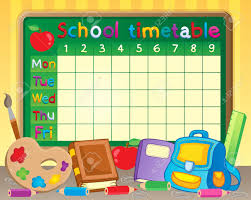 school timetable theme