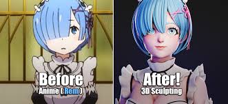 Maybe you would like to learn more about one of these? Sculpting Rem In 3d Re Zero Blendernation
