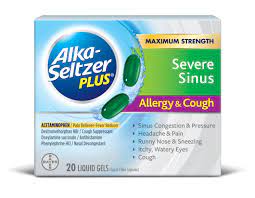How often can i take alka seltzer plus day. Alka Seltzer Plus Severe Sinus Congestion Allergy And Cough Liquid Gels 20 Ct