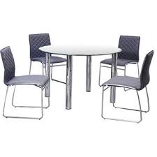 By modway (11) coral natural carrara marble brushed stainless steel base dining table. In Stock Beverly 5 Piece Round Glass Dinette Set Contemporary Dining Sets By Furniture Import Export Inc Houzz