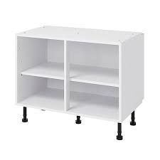 Ce produit n'est pas vendu en ligne actuellement. Caisson Bas De Cuisine Surbaisse Goodhome Caraway Blanc H 72 6 Cm X L 90 Cm Castorama