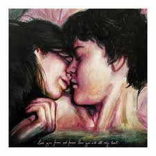 love you with all my heart, squarewafflez (me), acrylic, 2023 : r/Art