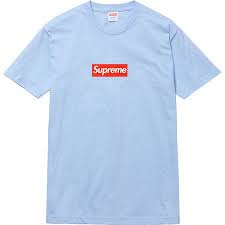 Supreme Box Logo Tee Light Blue Supreme T Shirt Supreme Shirt Supreme Box Logo Tee