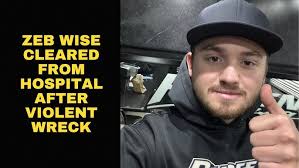 Zeb Wise Cleared From Hospital After Violent Crash At World of Outlaws  World Finals