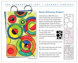 Delaunay Art Journal Page Art Projects For Kids Circle Art Projects Kids Art Projects Math Art Projects