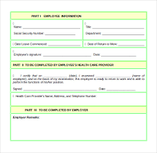 The work release form is a document that is used by medical personnel to inform an employer whether or not an employee is unable to return to work as result of illness or injury. Free 16 Return To Work Medical Form Templates In Pdf Ms Word