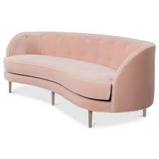 St Tropez 2 Petite Curved Sofa In Velvet In 2020 Curved Sofa Contemporary Sofa Feminine Living Room