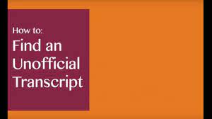 How Do I Find An Unofficial Transcript University Studies Virginia Tech • courses 'in appear at the end of • activity, if 3 unit activity is represented 3.00 1 unit of activity is as other unit values are represented proportionately. an unofficial transcript