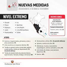 El actual gobierno dio a conocer las medidas a tomar a fin de evitar la propagación del virus en lima y callao.dichas restricciones regirán para las regiones en nivel extremo de contagios. Francisco Sagasti Cuarentena Estas Son Las Nuevas Medidas Anunciadas Para Detener El Avance De La Segunda Ola Del Covid 19 Nndc Peru Gestion