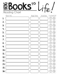Free Printable Reading Chart Great For Summer Lots Of