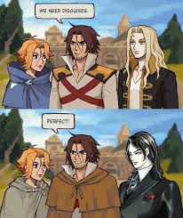 Ems Dubious Content On Twitter Not Too Convoluted Using A Fire Emblem Meme To Make An Aria Of Sorrow Gag With Castlevania Netflix Characters Right Https T Co E3hzotekwt Twitter