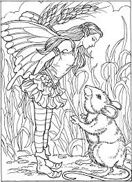 Fairy And Mouse Coloring Page Fairy Coloring Pages Coloring Book Art Animal Coloring Pages