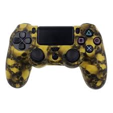 Yellow Skull Ps4 Controller Case Silicon Cover Ps4 Controller Silicone Cover Xbox One Skin