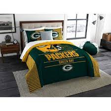 Vtg green bay packers twin sheet set comforter blanket logo craft material. Nfl Green Bay Packers The Northwest Co King Size Printed Comforter Sham Target