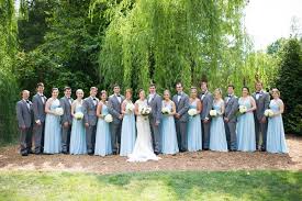 Black And Light Blue Wedding Colors Lanie Says I Do At The Carl House Bel Fiore Bridal Blue Bridesmaids Blue Groomsmen Light Blue Wedding