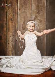 1 Year Birthday Photography Wedding Dress What Do You Think Willing To Do Baby Girl Wedding Dress Mom Wedding Dress Baby In Wedding Dress