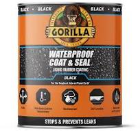 Gorilla Waterproof Coat & Seal Liquid Black | Ideal For Gaps ...