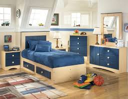 Blue Themed Kids Bedroom With Wooden Furniture Kbhome Kids Bedroom Furniture Sets Kids Bedroom Sets Bedroom Layouts