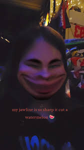 Jawline around The Watermelon