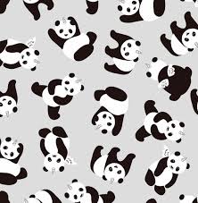 Black And White Panda Background Estampado Pandicorn Japanese Paper Art Panda Background Print Design Pattern