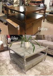 Kipp stewart declaration coffee table for drexel. Thrift Store Coffee Table Makeover Tilted Soil Chalk Paint By Martha Stewart And A White Dry Brush Home Decor Reclaimed Furniture Coffee Table Makeover