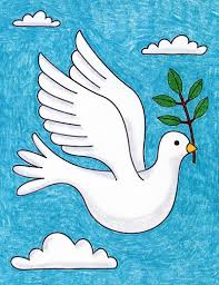 We draw the celtic knot the step by step instruction 3 option the image of interlacings is tough but also exciting work. How To Draw A Dove With An Olive Branch Art Projects For Kids