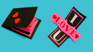 Tabs can be wide or narrow depending on what kind of art you choose. Diy Love Pop Up Greeting Card I Love You Pop Up Card Easy Lovely Diy Cards For Any Occasion Youtube