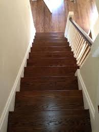 Stairs Red Oak With Dark Walnut Stain Red Oak Floors Staining Wood Floors Dark Walnut Stain