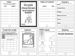 Ms Winston S Blog Simple Machines Booklet Simple Machines Text Features Nonfiction Text Features