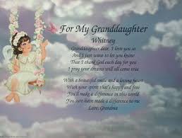 Poem For My Granddaughter Birthday Or Christmas Personalized Gift Friendship Poems Daughter Poems Grandaughter Poems