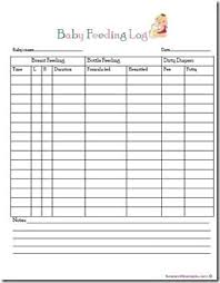 Baby Feeding Log Free Printable Infant Feeding Best