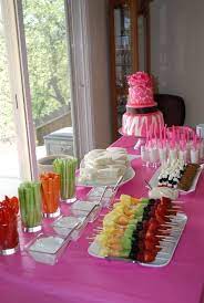 Party Table Set Up Layout Graduation 41 Ideas Baby Shower Snacks Baby Shower Finger Foods Baby Shower Food