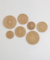 Check spelling or type a new query. Jai Dee Set Of 5 Handwoven Wicker Rattan Wall Art Basket Pieces