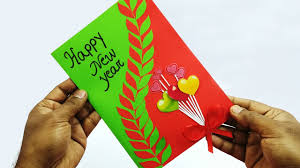 Make your own card at home! Easy Handmade Happy New Year Pop Up Card Idea Diy Greeting Gift Cards Making At Home Youtube