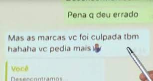 Página oficial da modelo najila trindade. Reproducao De Captura De Tela Print De Conversa Por Texto Entre O Download Scientific Diagram
