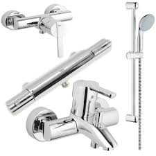 Alles fürs heimwerken günstig und bequem online kaufen! Grohe Bad Armaturen Sets Armatur Thermostat Brause Fur Dusche O Badewanne Sopomarkt24
