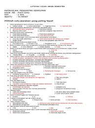 Maybe you would like to learn more about one of these? Soal Soal Uas Kearsipan