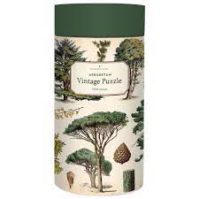 This 1,000 piece jigsaw puzzle features vintage art of beautiful wildflowers, each with its scientific name alongside. Cavallini Co Arboretum Vintage 1000 Piece Jigsaw Hus Hem