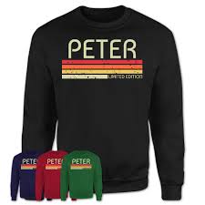 Peter Gift Custom Name Retro Vintage Birthday T-Shirt