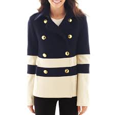 Jcpenney Jcp Wool Blend Pea Coat Jcpenney Clothing For Tall Women Wool Peacoat Coat