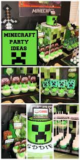 Minecraft Birthday Eddie S 7th Birthday Catch My Party Minecraft Party Decorations Minecraft Birthday Minecraft Party Snacks