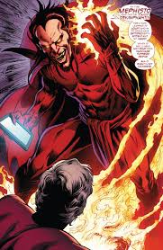 The most diabolical entity in the marvel universe put its. Mephisto In Infinity Entity 4 The Truth 2016 Alan Davis Ink Mark Farmer Colors Wil Qu Marvel Comics Superheroes Marvel Villains Doctor Strange Marvel