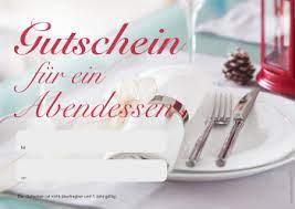 Gestalte mit dieser originellen gutscheinvorlage von wunschblatt einen personalisierten gutschein zum ausdrucken. Erlebnisgutschein Abendessen Pdf Vorlage Zum Ausdrucken