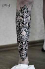 Leg Mandala Tattoo Maori Tattoo Leg Tattoos Shin Tattoo