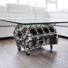 V8 engine block coffee table with led lights. V8 Mercedes Cls 500 Coffee Table Rl Craft Touch Of Modern