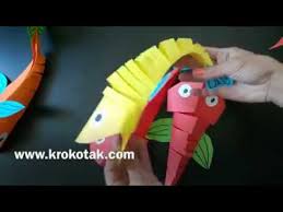Cara Membuat Ikan Mainan Dari Kertas Youtube